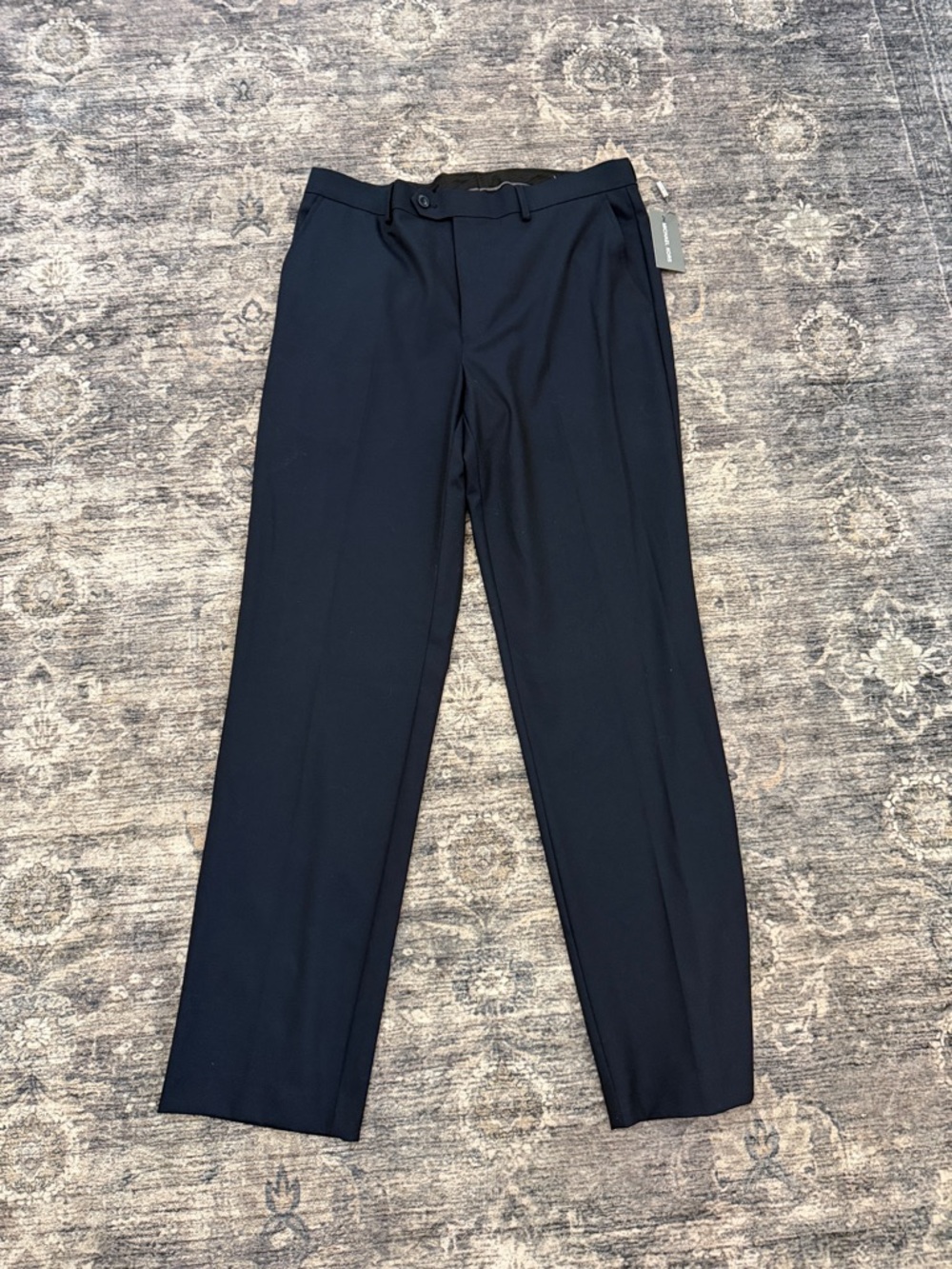 Michael Kors - Men's Black Dress Pants - Classic Straight Fit